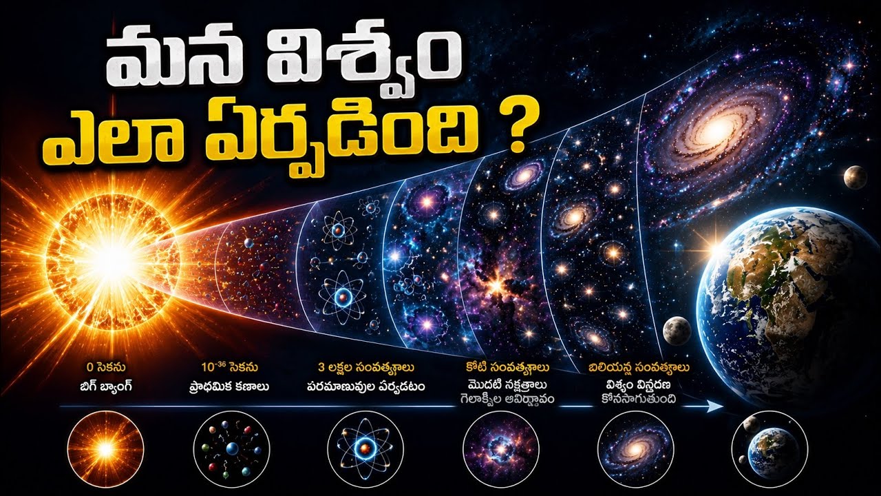 విశ్వం ఎలా పుట్టింది | Origin Of Universe | Big Bang Theory Explained - Telugu | Surya Chakravarthy