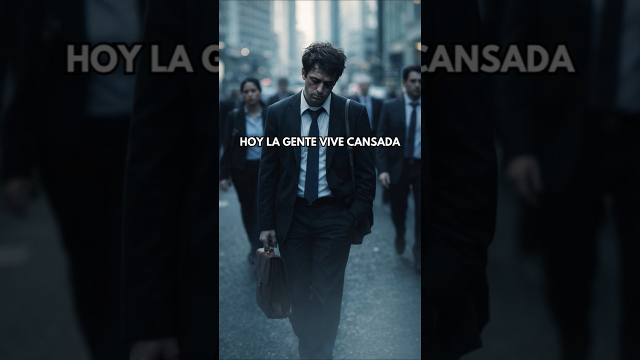 Hoy la gente vive cansada. 