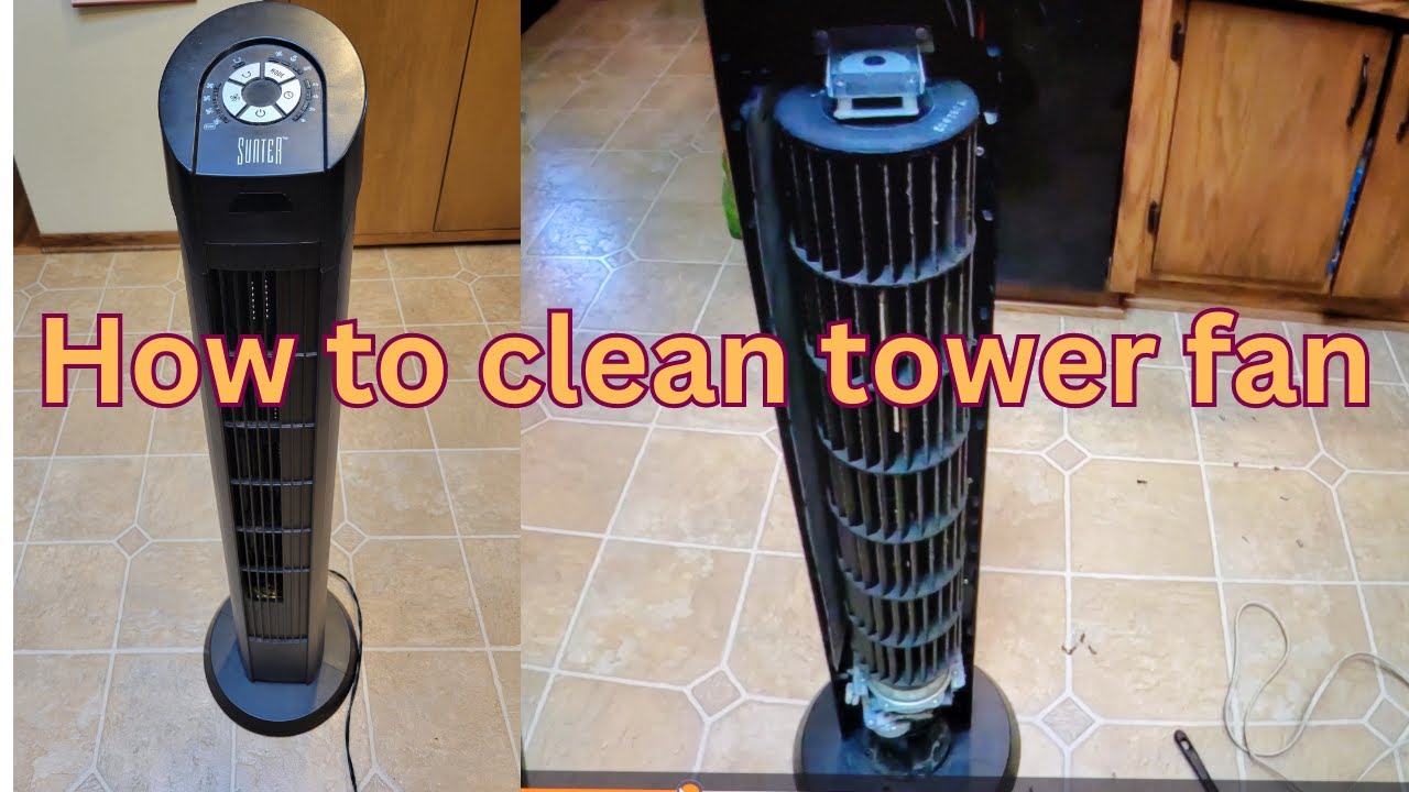 Jak wyczyścić brudny wentylator wieżowy Sunter #towerfan #fans