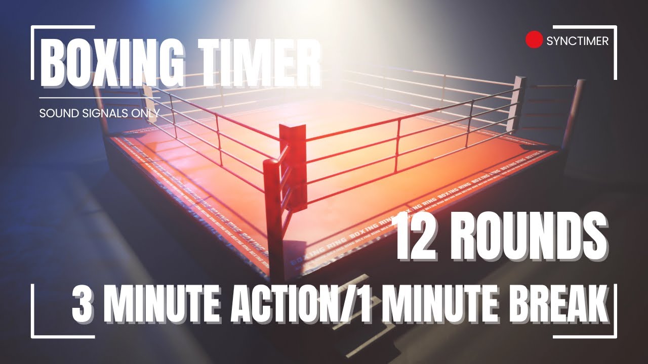 Boxing Timer | 12 Rounds ⏳ 3 Min / 1 Min Break 🎧