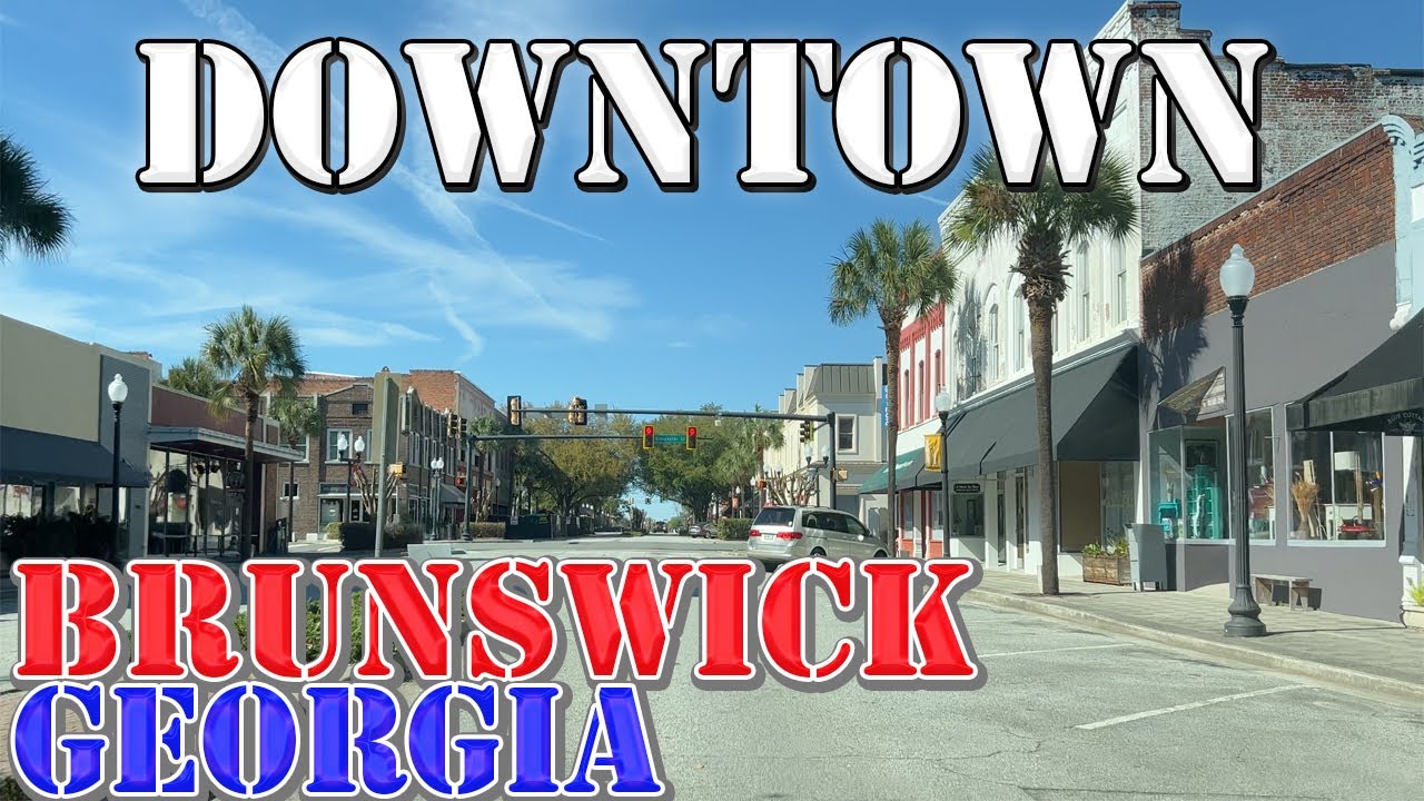 Brunswick - Georgia - 4K Downtown Drive