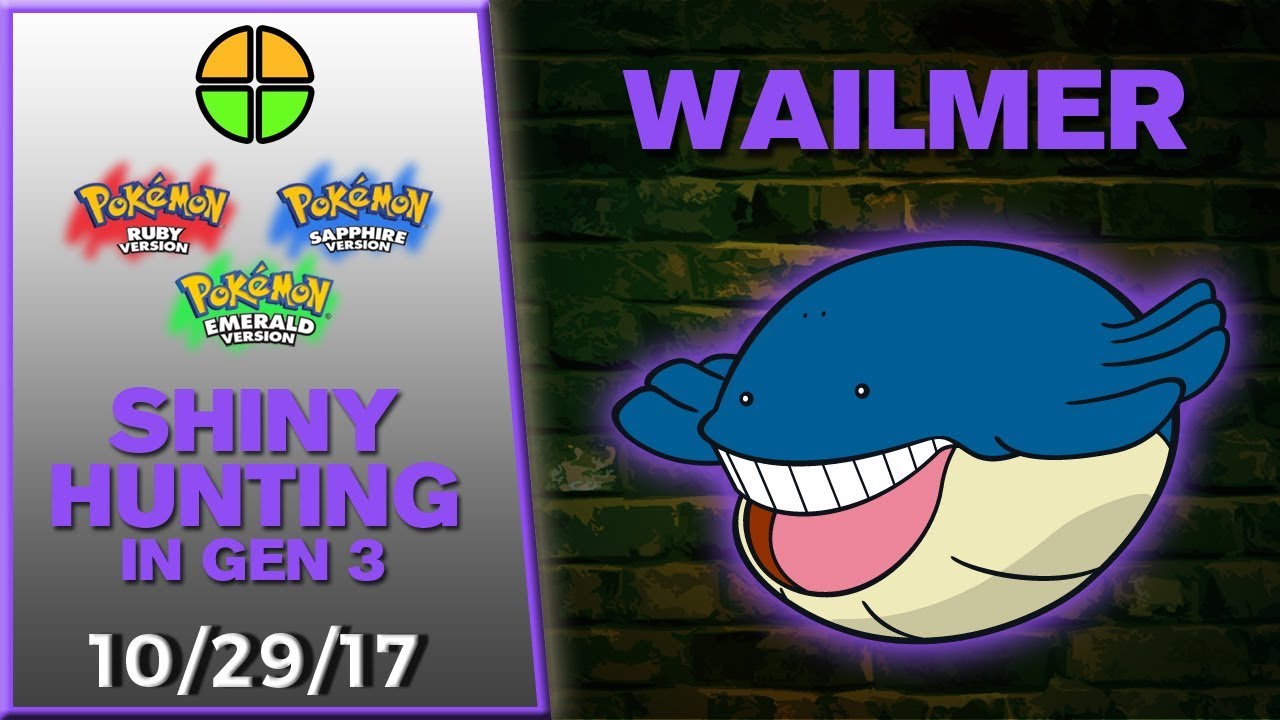 Pokemon Emerald Shiny Hunting - FULL ODDS WAILMER! (Round 2) | @TheAltPlay