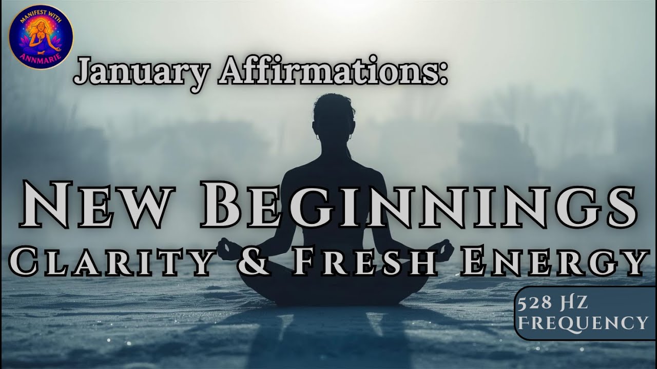 January Affirmations for New Beginnings & Clarity | Monthly Affirmations | 528Hz Frequency 🌱