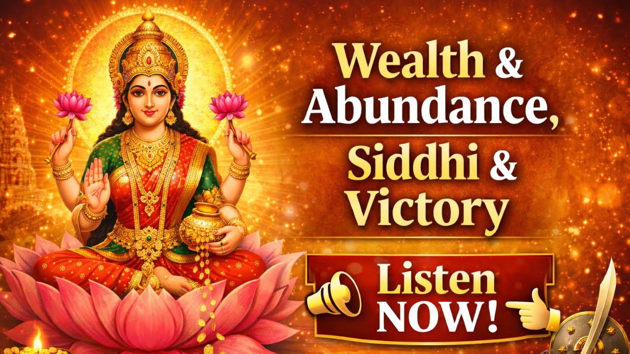 Mahalakshmi Ashtakam | महालक्ष्म्याष्टकम | Listen for Wealth, Siddhi, Victory Over Enemies & Fortune