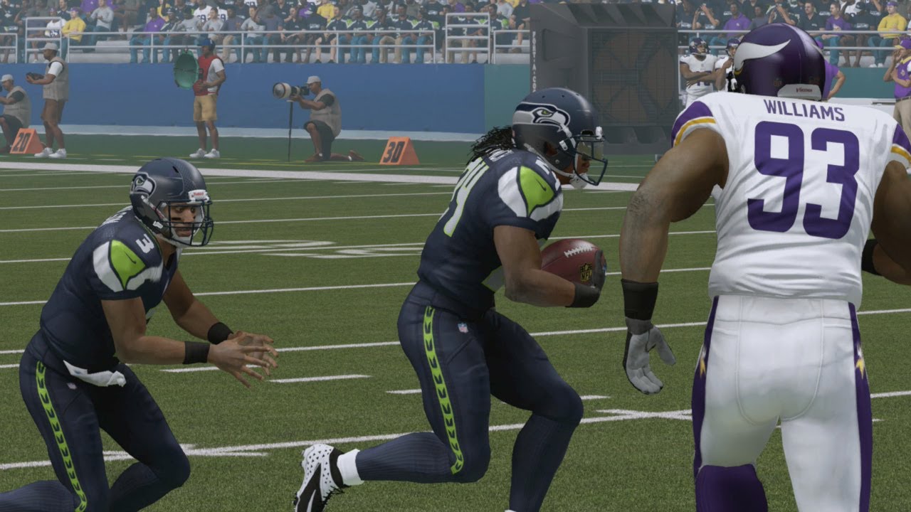 Madden 25 (PS4): Vikings vs Seahawks - 2nd Half (Rain Game)