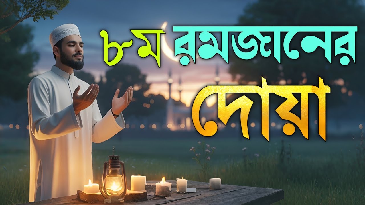 রমজানের অষ্টম দিনের দোয়া | Ramadan 8th Day Dua Bangla | Special Dua By Alaa Aqel