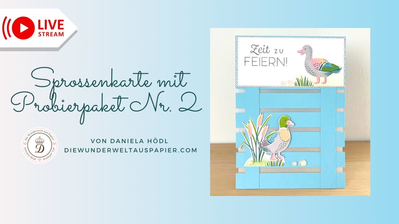 Sprossenkarte mit Probierpaket Nr. 2 🥰 #anleitung #schrittfürschritt #stempeln #basteln #woweffect