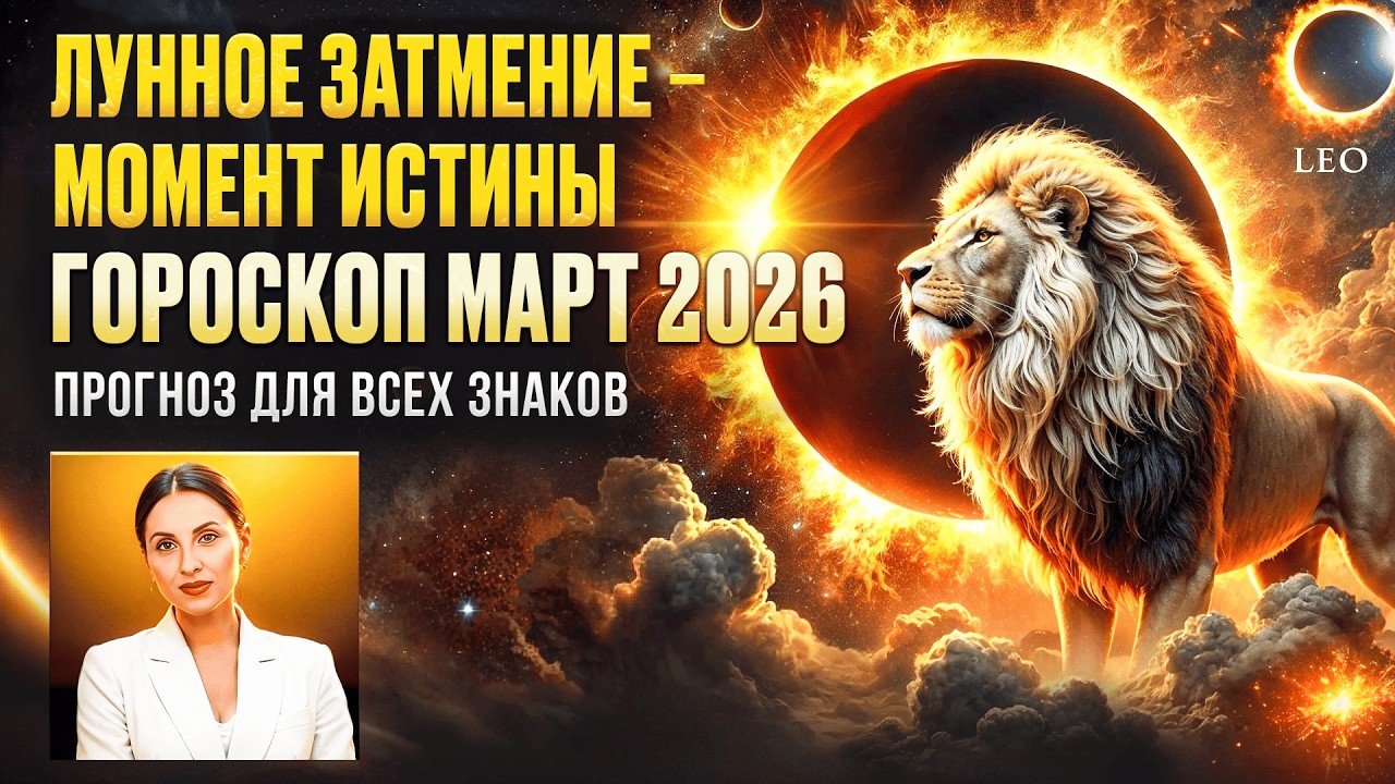 ГОРОСКОП МАРТ 2026 ЗАТМЕНИЕ ПРОГНОЗ ДЛЯ ВСЕХ ЗНАКОВ