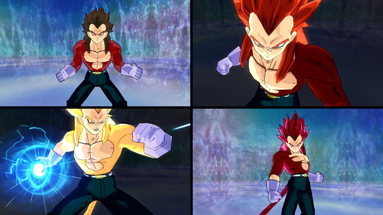 Vegeta SSJ4 (Trajes alternativos / Alternative attires) | DBZ: Budokai Tenkaichi 3 WII MOD