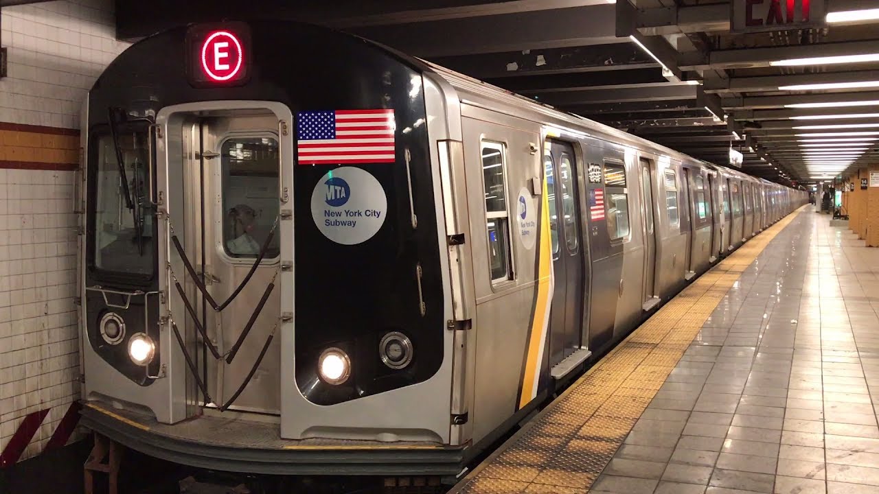 NYC Subway HD 60fps: Refurbished R160A Running On The E Train w/ Cuomo Wrap (10/6/17)