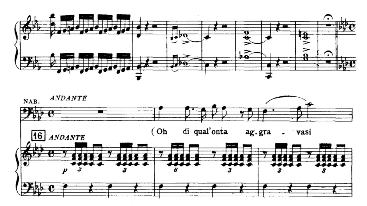 Maria Callas, Gino Bechi - Verdi: Nabucco: Donna chi sei (1949) [score]