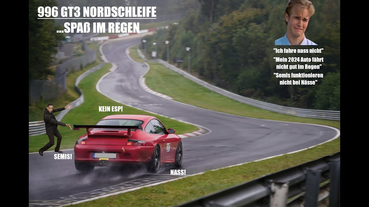 Ein Drift pro Kilometer - Spaß auf der nassen Nordschleife im Porsche 996 GT3