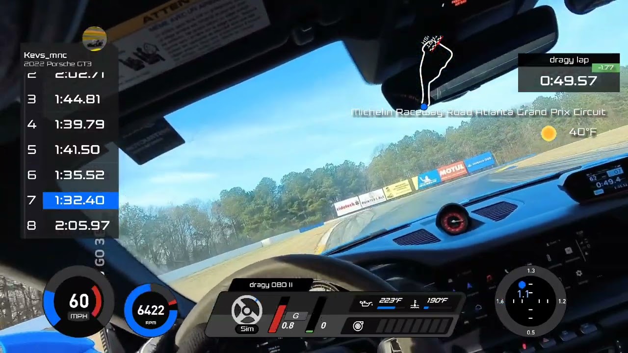 Dragy OBDII Track Test