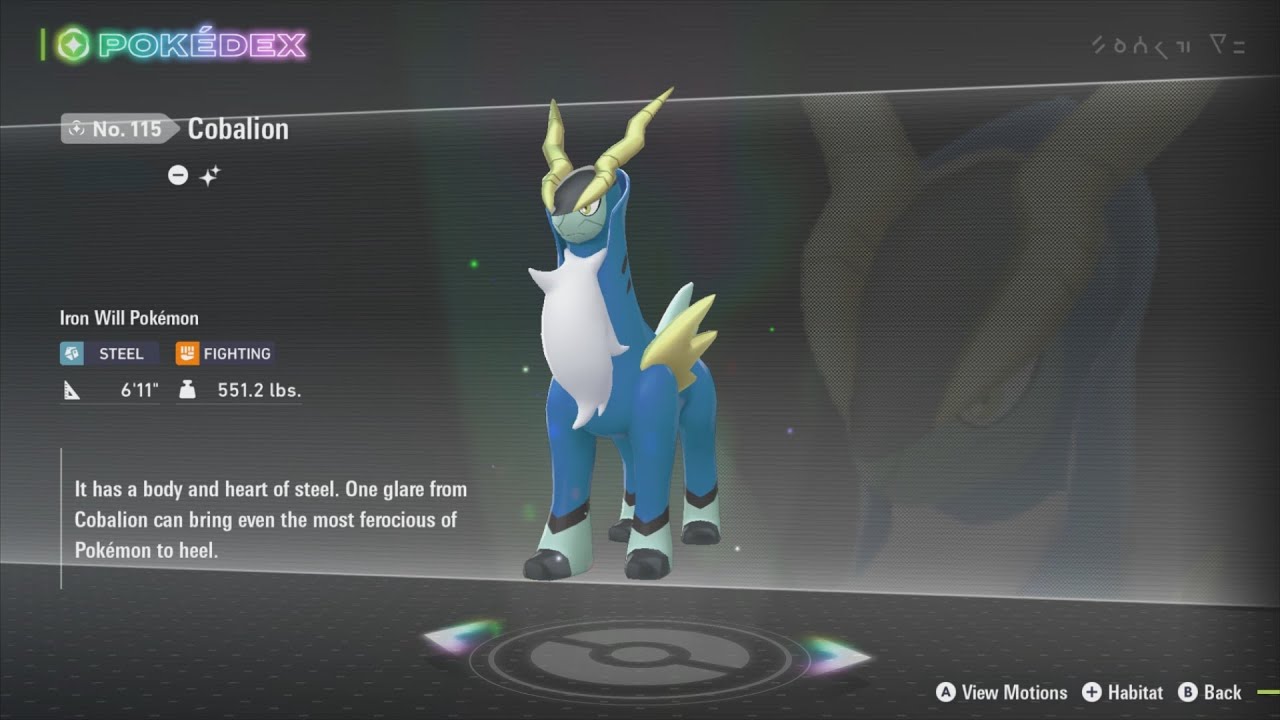 Pokémon Legends: Z-A - DLC 148 - Post-Game - Catching (Shiny) Cobalion