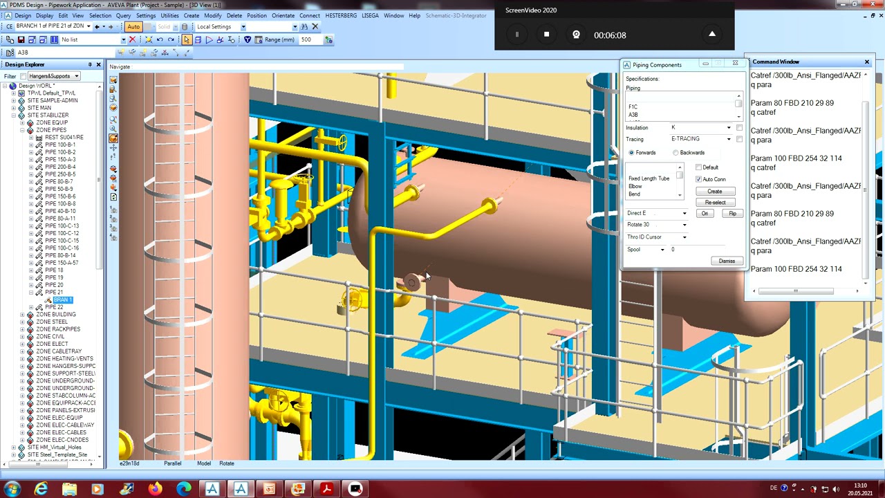 Piping for beginners with PDMS