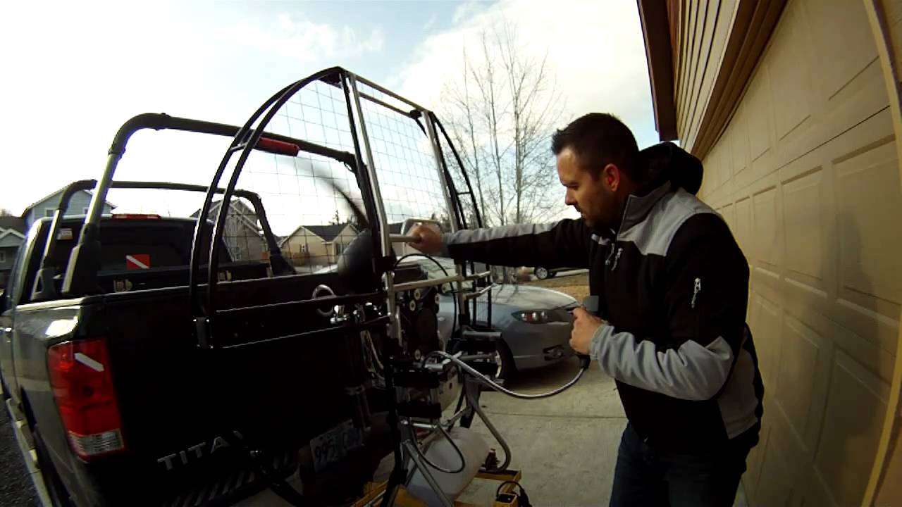 Paramotor Vittorazi Moster 185 going through the first Thermal Cycle