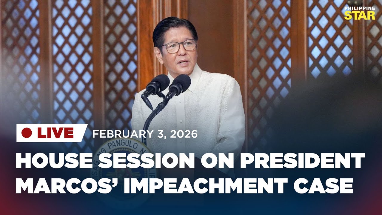 LIVESTREAM: House session on President Marcos’ impeachment case (February 3, 2026)