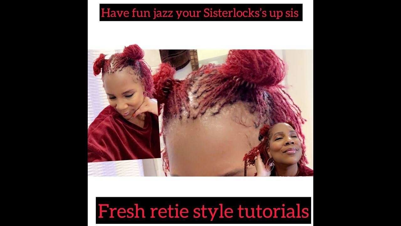 fresh retie sisterlock styles tutorial #sisterlocks #microlocs #vlog #vlogger