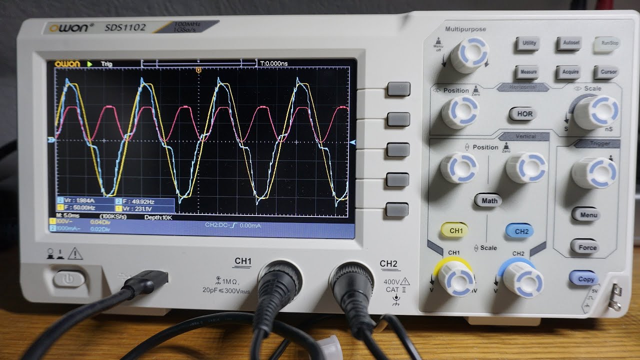 Unverschämt günstiges Owon SDS1102 Digitales Speicheroszilloskop