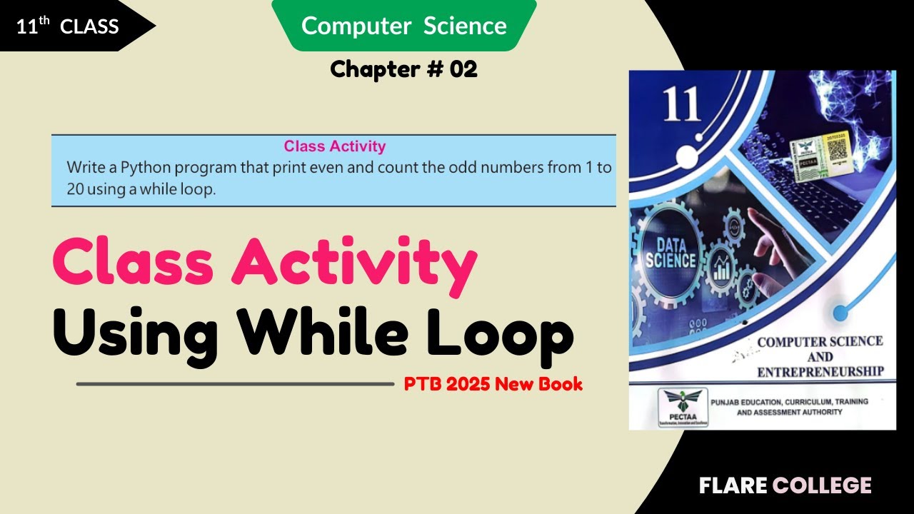 Class Activity Using While Loop - 11th Class (1st Year) Computer Science