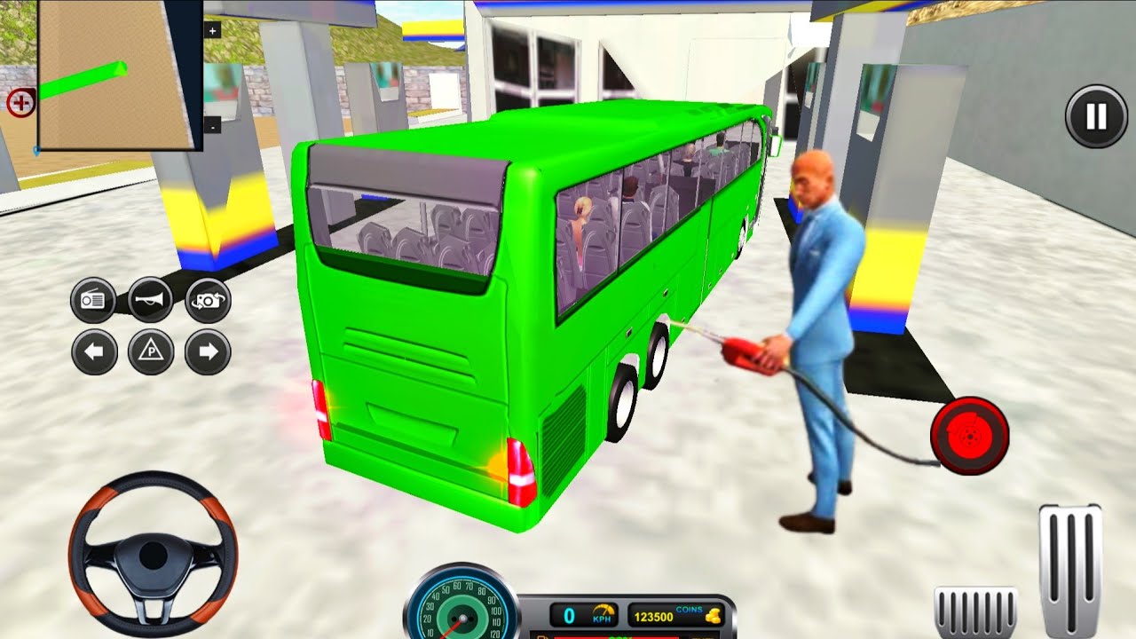 New Uphill Bus Driver Games 2025 | Public Transport Bus Driving Games | Android Gameplay