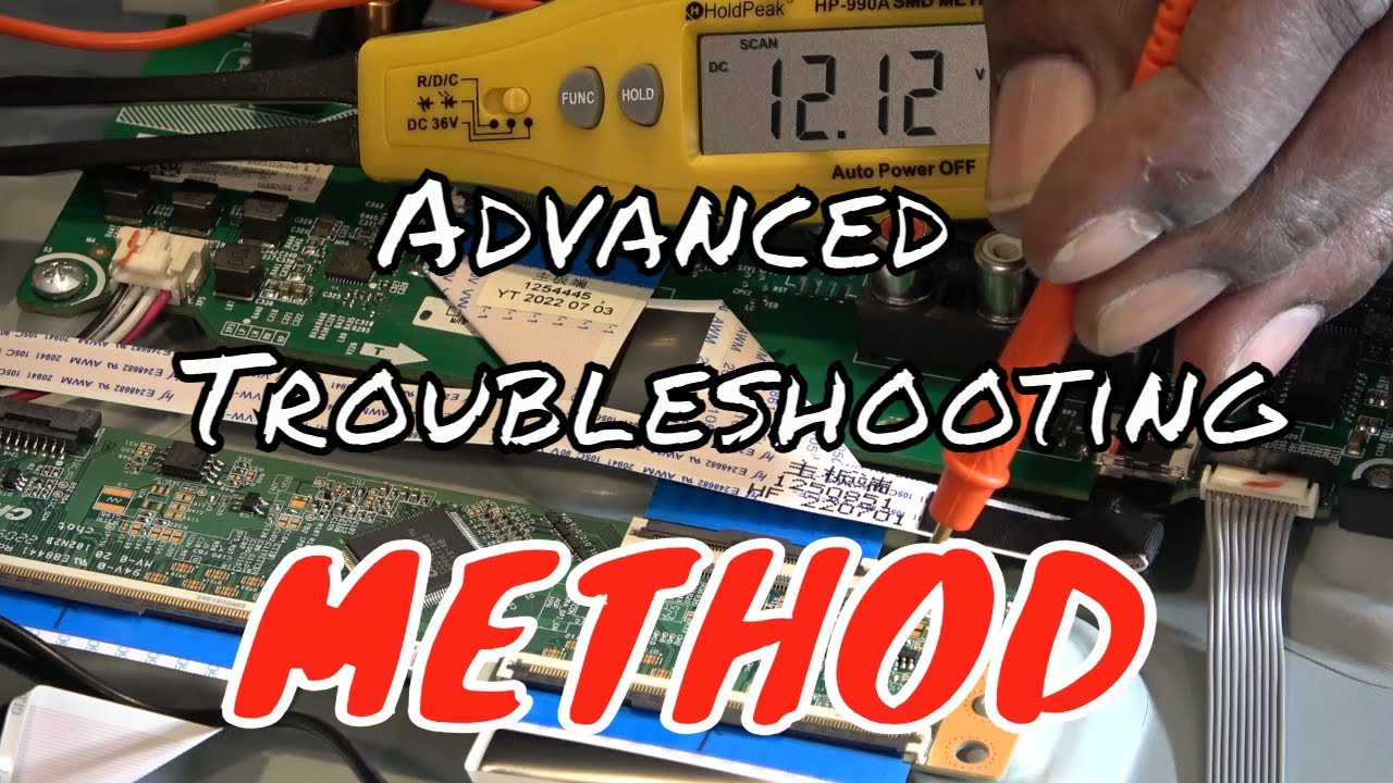How to Troubleshoot LED TV with backlight but no video or display.