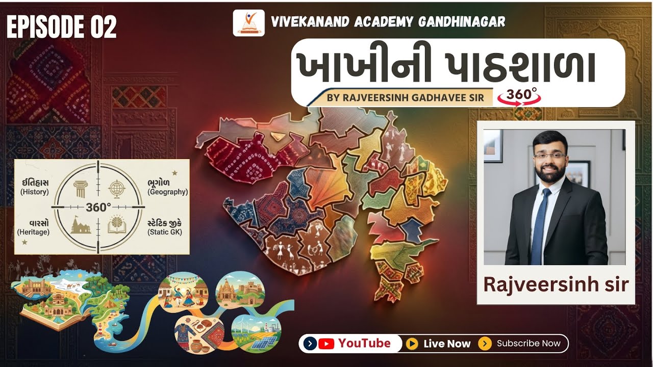 ખાખીની પાઠશાળા  by Rajveersinh Gadhavee..Episode : 2 |gujarati jila  #cce #psi #history #gpsc #gsseb