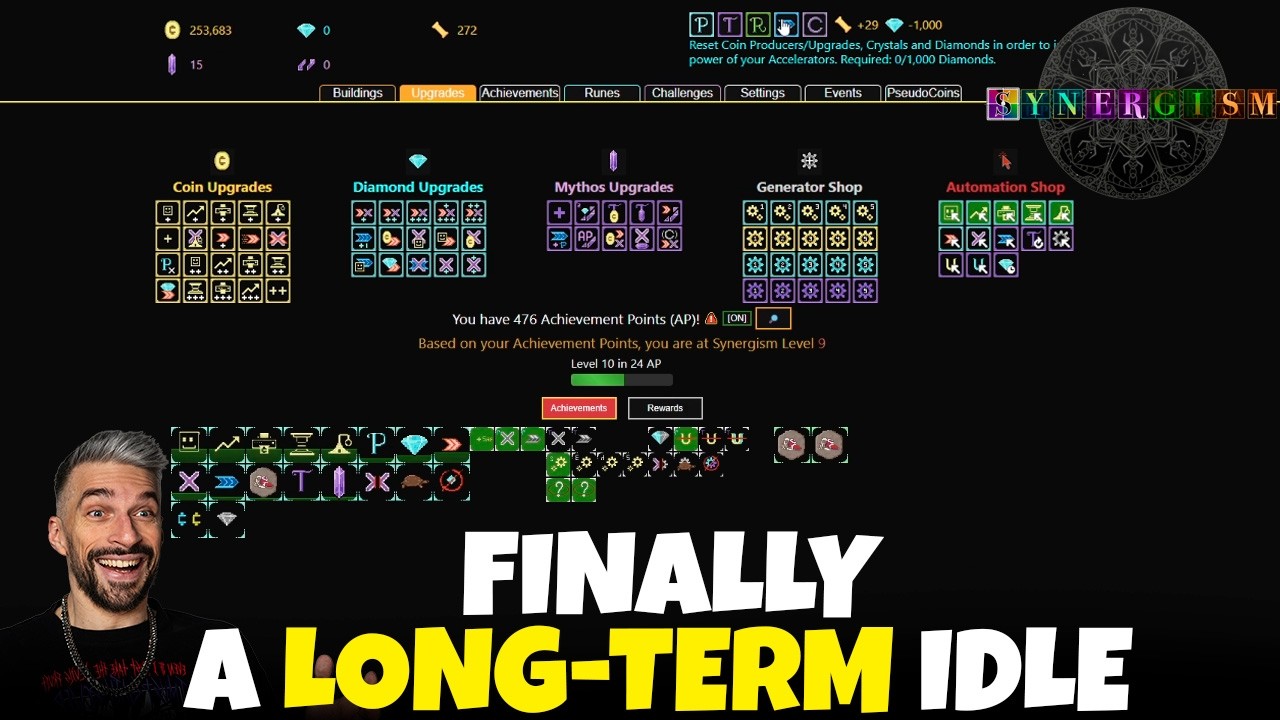 New Idle Incremental with MULTIPLE Prestige Layers // Synergism