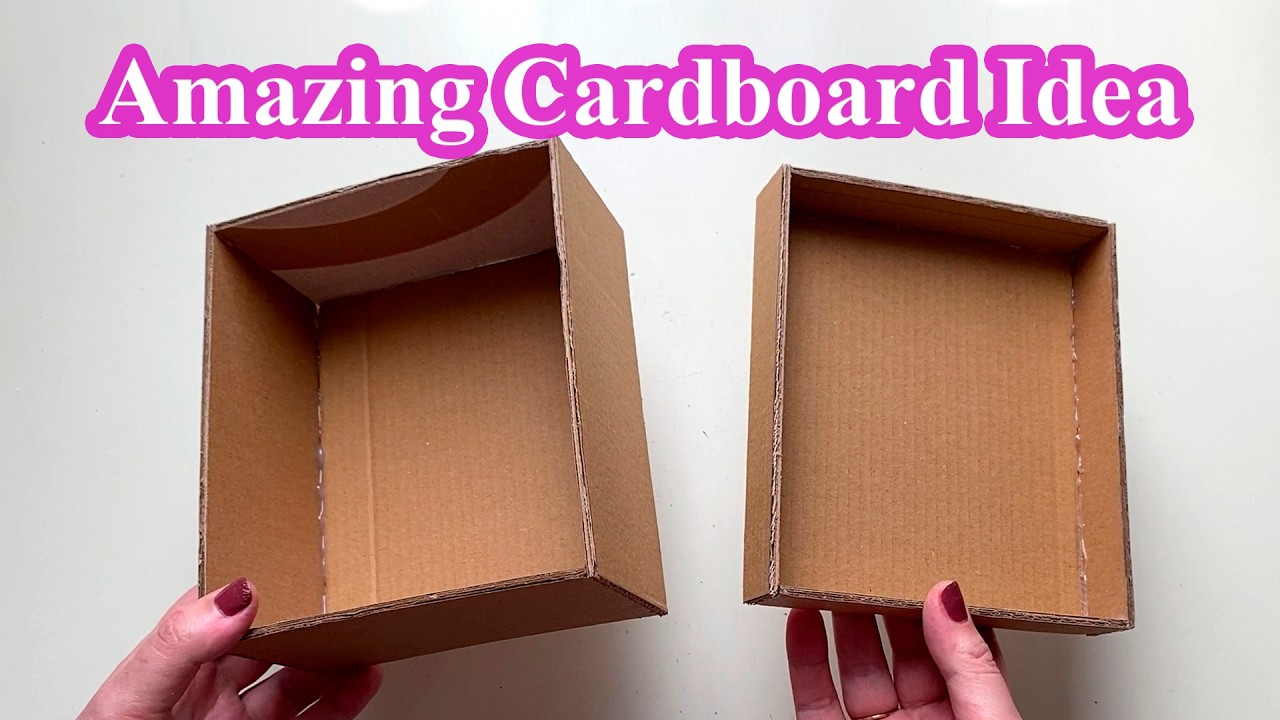 😻 Amazing DIY Cardboard Box with Handmade Clay Berry Handle