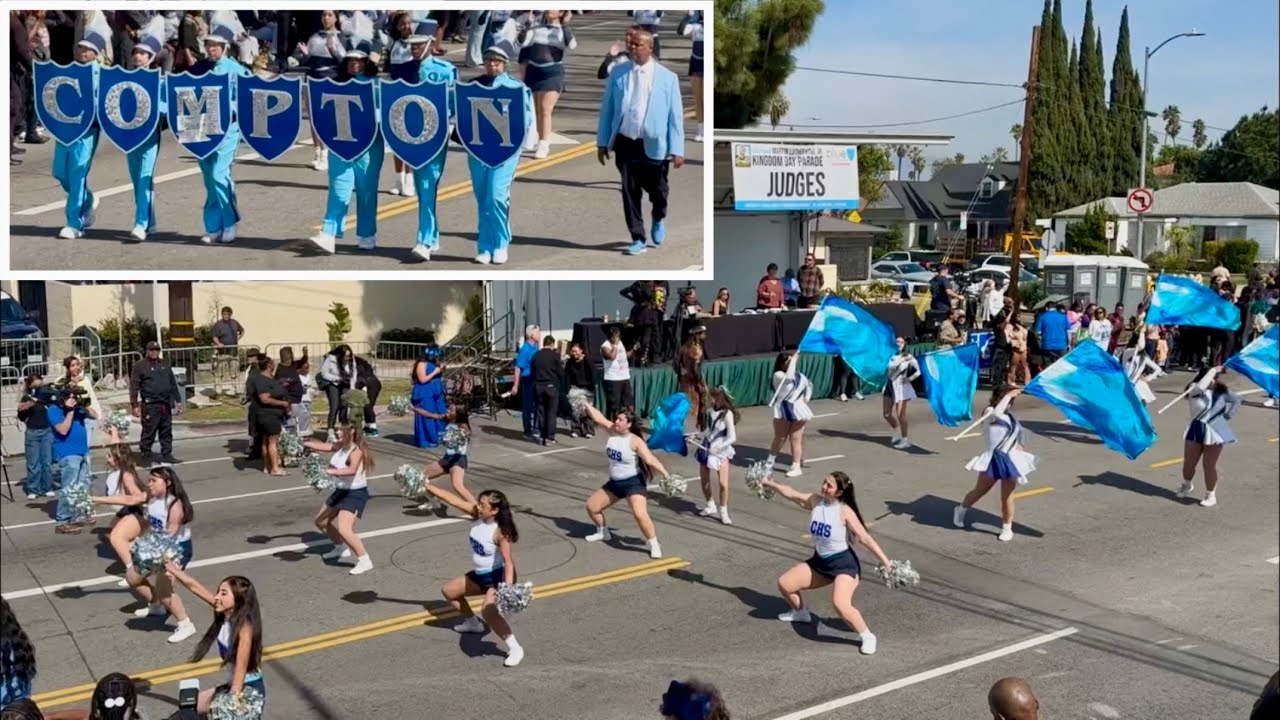 🔴Compton HS Marching Band @ 2025 MLK 40th Kingdom Day Parade, Los Angeles