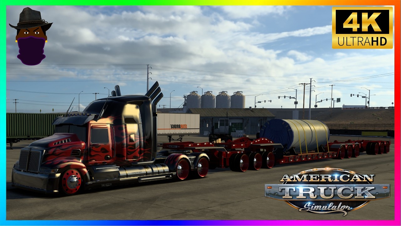 American Truck Simulator Delivery Wind Turbine Tower Oversize Straight Pipe (148) 2026 🎮 ⁴ᴷ⁶⁰