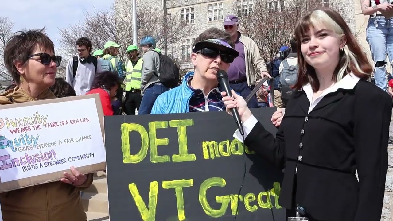 Virginia Tech Students Protest for DEI