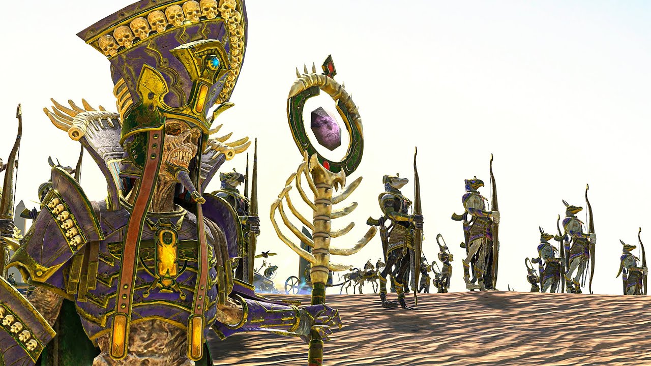 DAEMONS OF CHAOS vs TOMB KINGS - TotalWar Warhammer cinematic battle