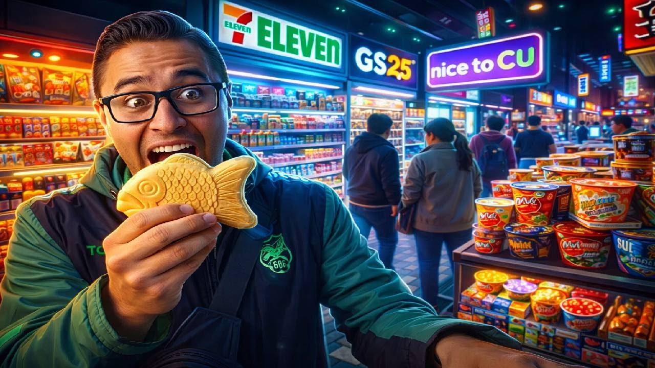 Un Boliviano pasa 24 HORAS comiendo solo en TIENDAS DE CONVENIENCIA en Corea 🇰🇷