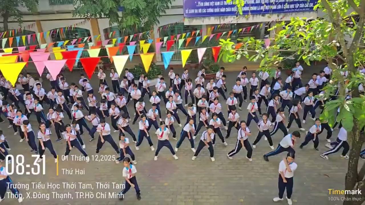 TRƯỜNG TIỂU HỌC THỚI TAM - ĐỒNG DIỄN XÁC LẬP KỶ LỤC THẾ GIỚI NGÀY 01/12/2025