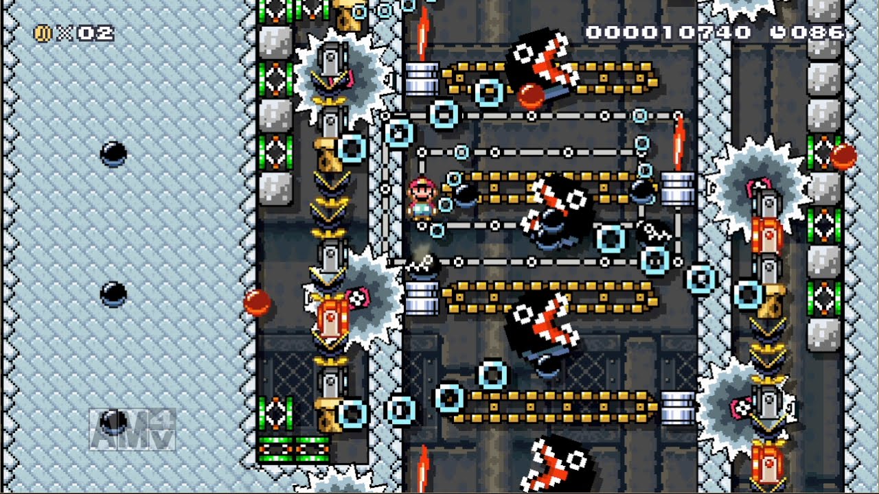 [31hours] Super Mario Maker - Very Hard Level "Tricky Mario: The Eternal Space"