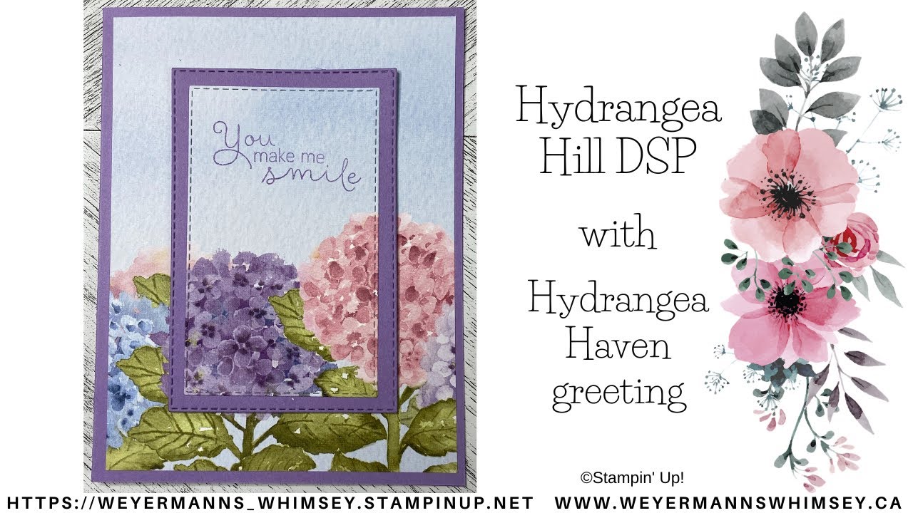 Hydrangea Hill DSP layered card