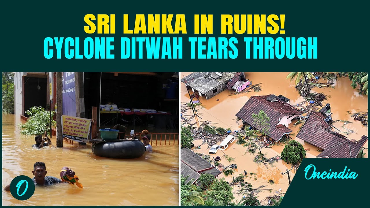 Sri Lanka FLOODS: Cyclone Ditwah UNLEASHES Fury| 350+ KILLED, Millions SUFFER the 'LARGEST' DISASTER