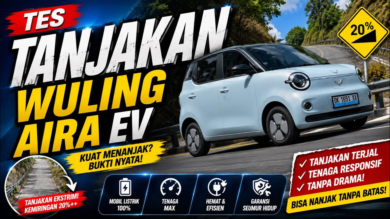 TES TANJAKAN WULING AIRA EV‼️