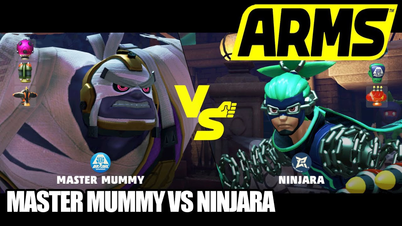 Arms - Versus Fight | Master Mummy VS Ninjara [Nintendo Switch]