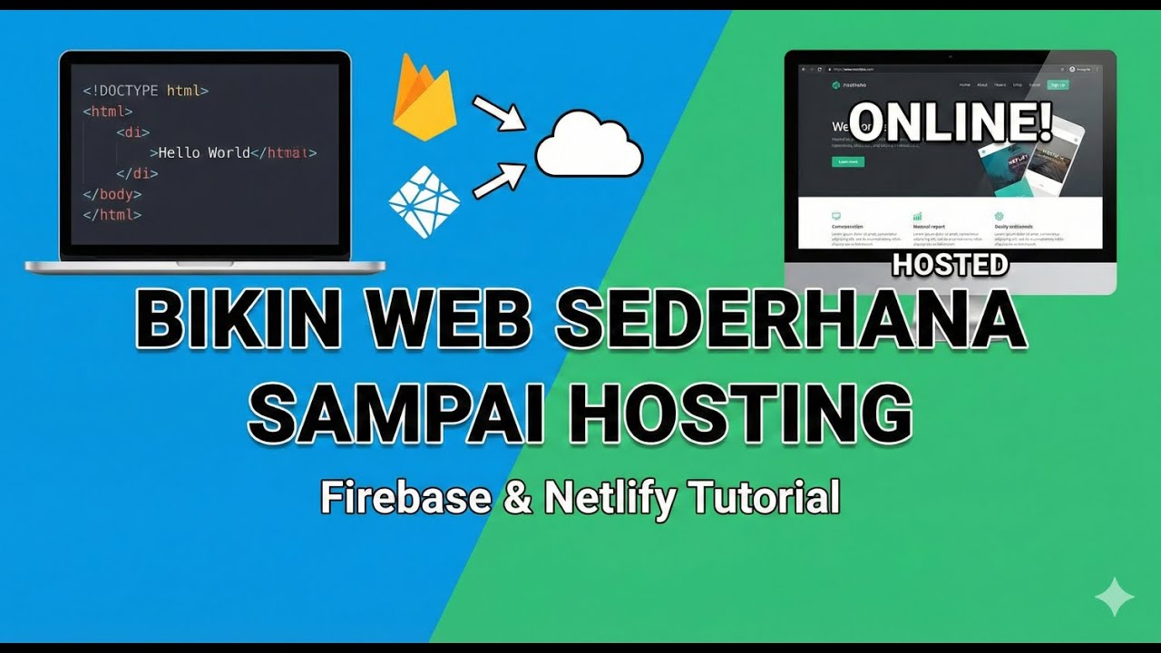 Tutorial bikin web sederhana sampai hosting