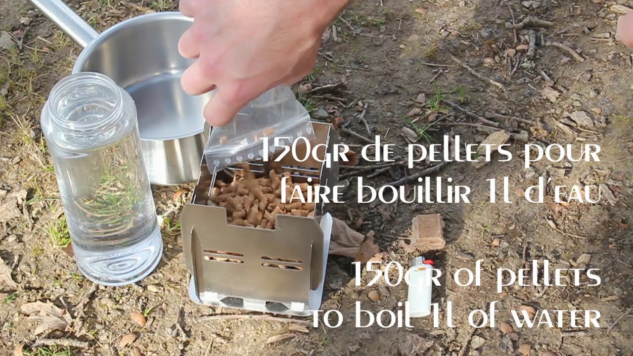 Outdoor Pellet Stove   Rechaud a Pellets Clever Fire Lighter