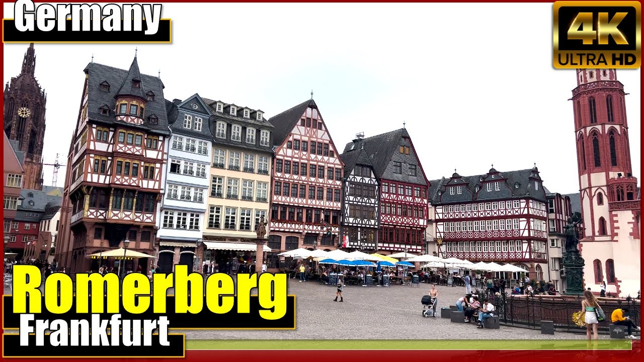 The MAGICAL Old Town ❤️ Romerberg: Frankfurt, Germany 🇩🇪 2022 | City Tour | in [4K-UHD]