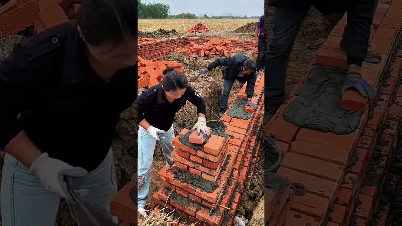 #Construction site shooting #Self built house #Rural house building #Rural house building   #8698c