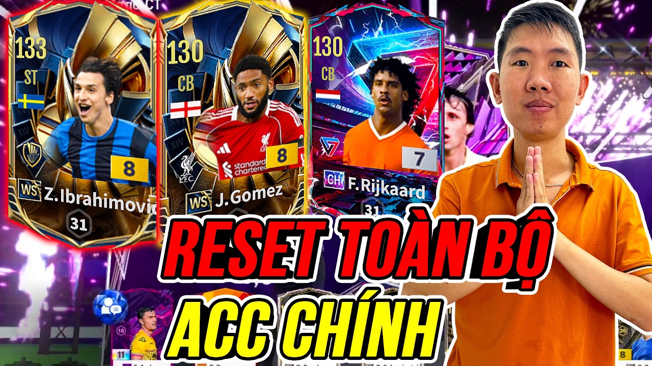 THÀNH HOÀ Hóa Điên Reset Toàn Bộ ACC Chính Từ 10 triệu tỷ BP về 0 Đồng | FC Online