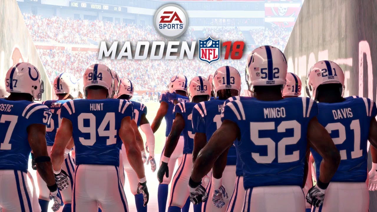 Madden 18 Buccaneers против Colts Геймплей Полная игра (стадион Raymond James)