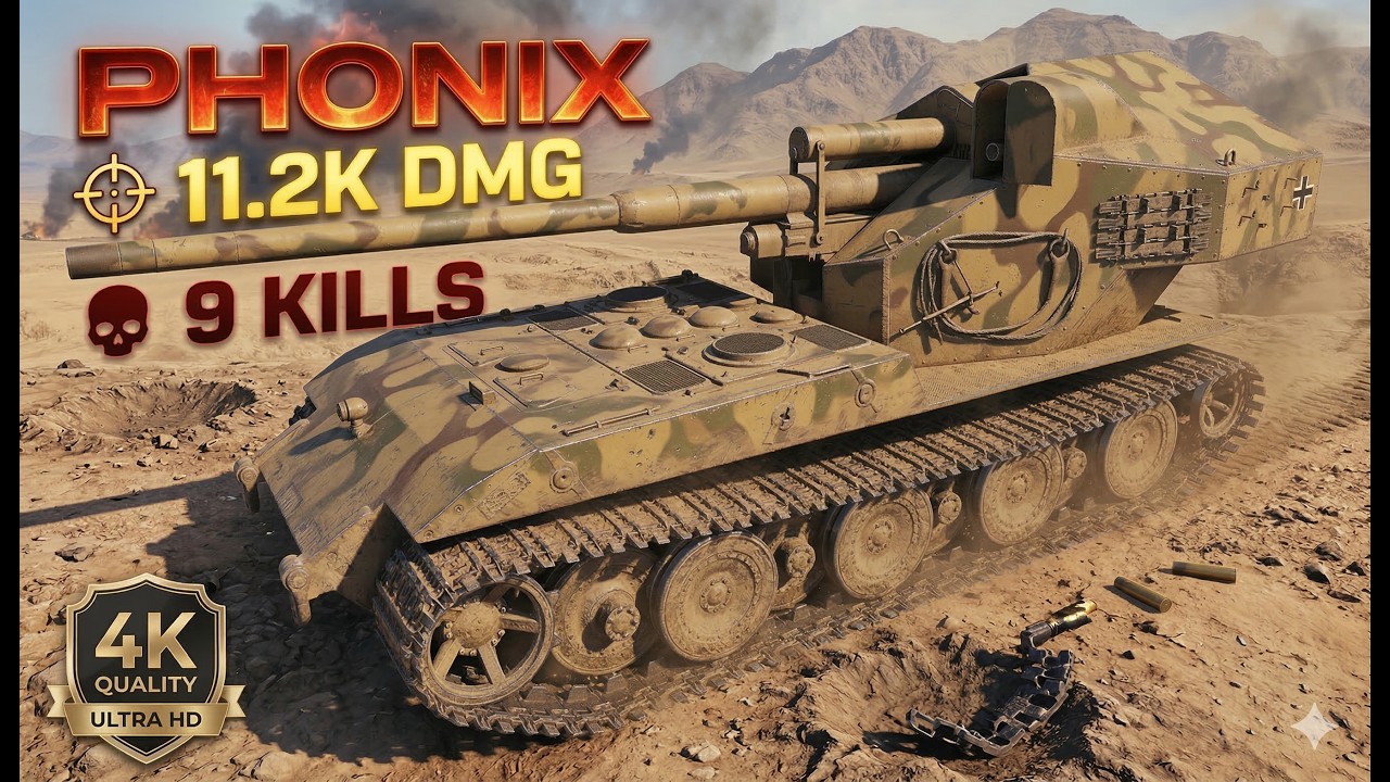WT auf E 100 Phönix::WoT 2.0::11200+ Damage::9 Kills
