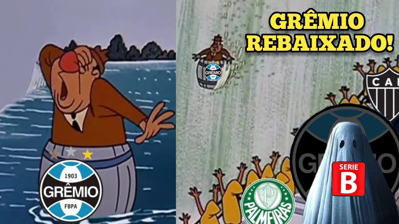 GRÊMIO REBAIXADO PARA A SÉRIE B / MELHORES MEMES ZUANDO O GRÊMIO / GRÊMIO NA SÉRIE B / TENTE NÃO RIR