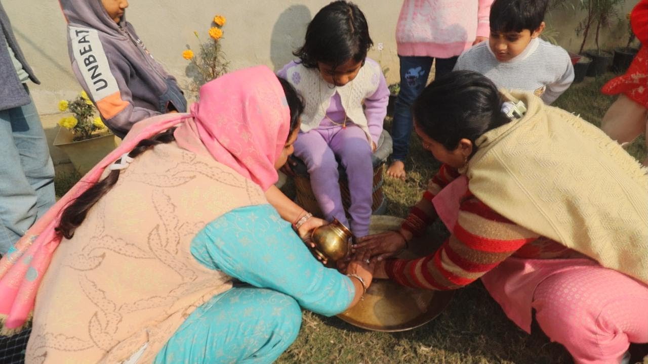 तीर्थ यात्रा के बाद अब कन्या पूजन !village kicthen ! bana diye pakvan|| UP Vlogger Babli