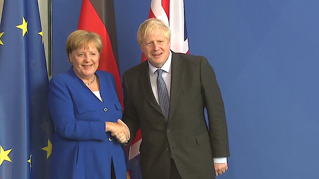 21.08.2019 - PK Angela Merkel & Boris Johnson - Antrittsbesuch / Brexit